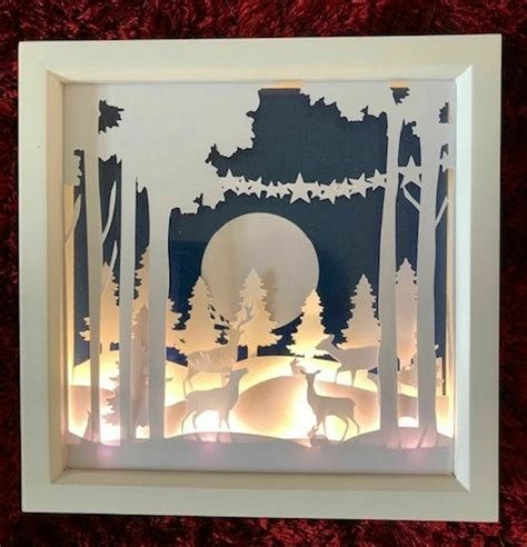 lighted shadow box template